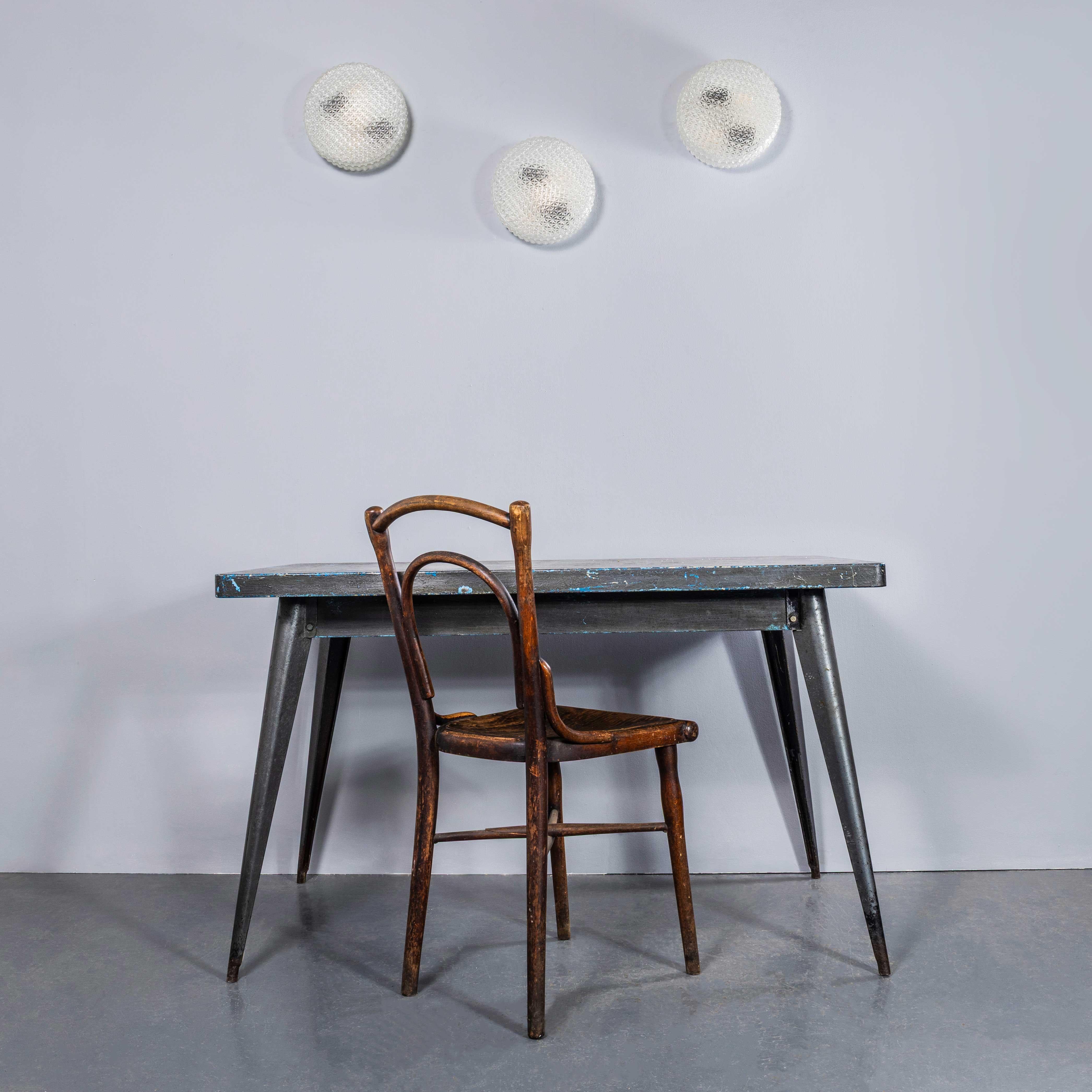 Mid-20th Century 1950's New Old Stock Czech Clear Diamond Wall - Ceiling Lamp For Sale