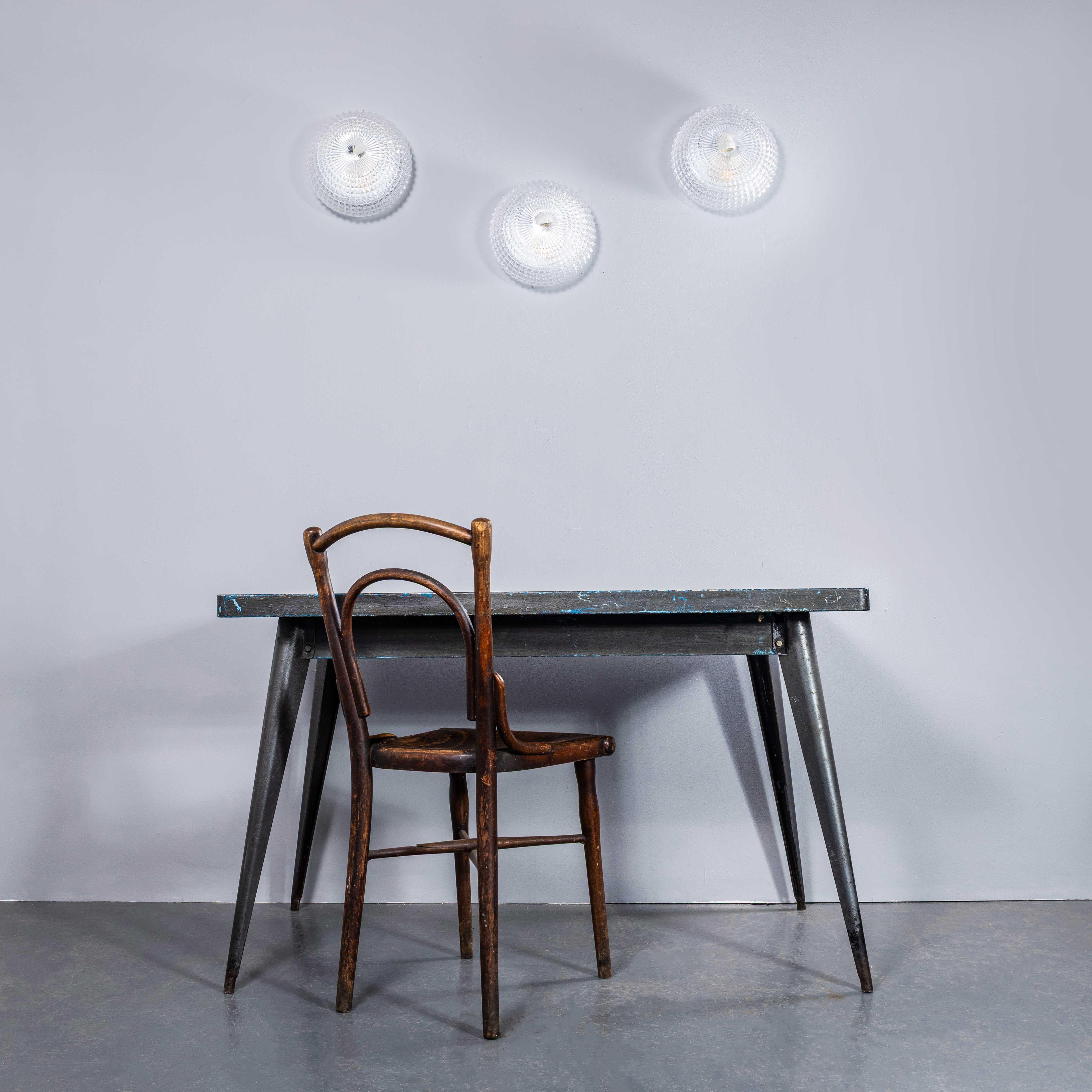 Mid-20th Century 1950's New Old Stock Czech Clear Domed Diamond Wall - Ceiling Lamp For Sale