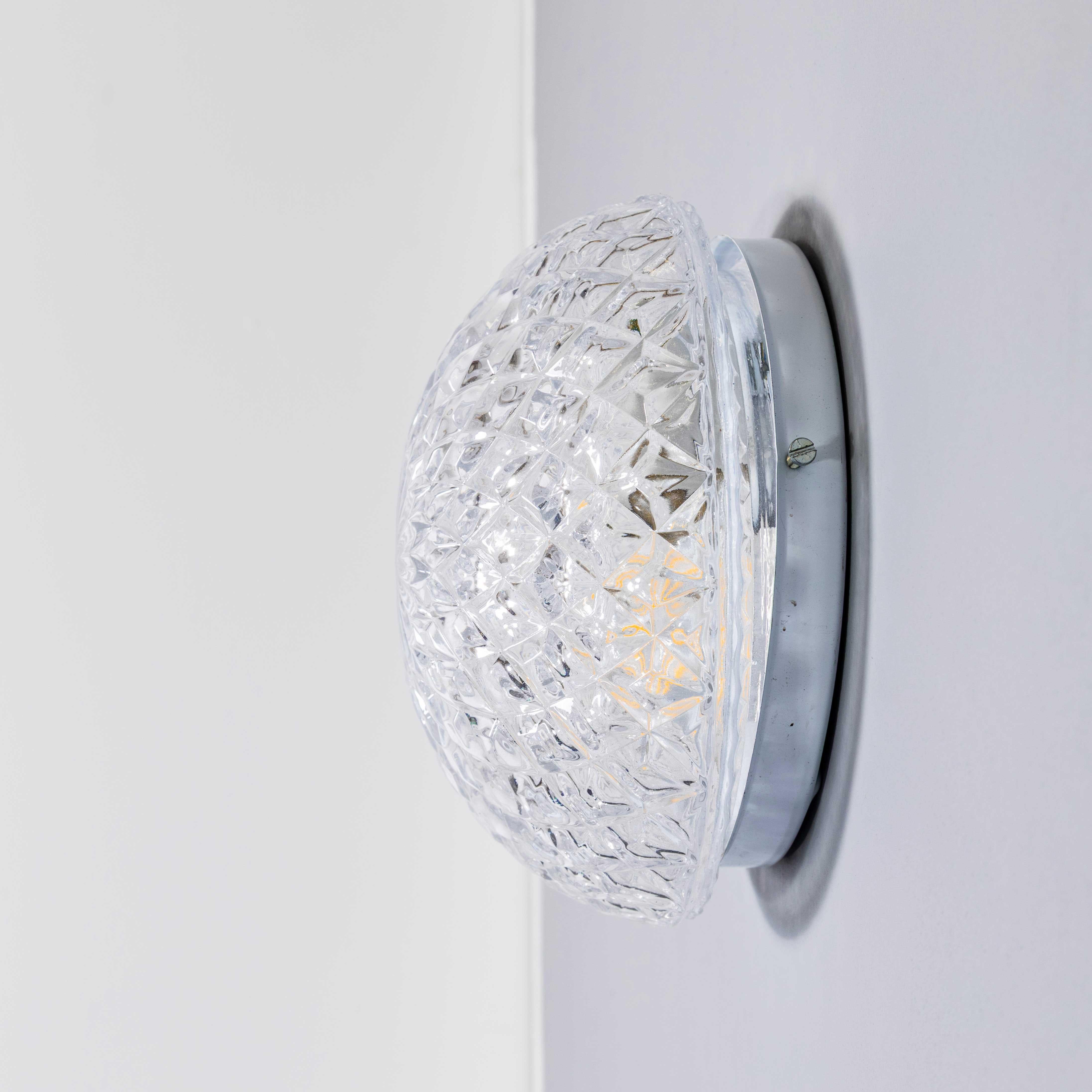 Lampada da soffitto ceca a forma di ananas trasparente del 1950 &New Old Stock in vendita 4