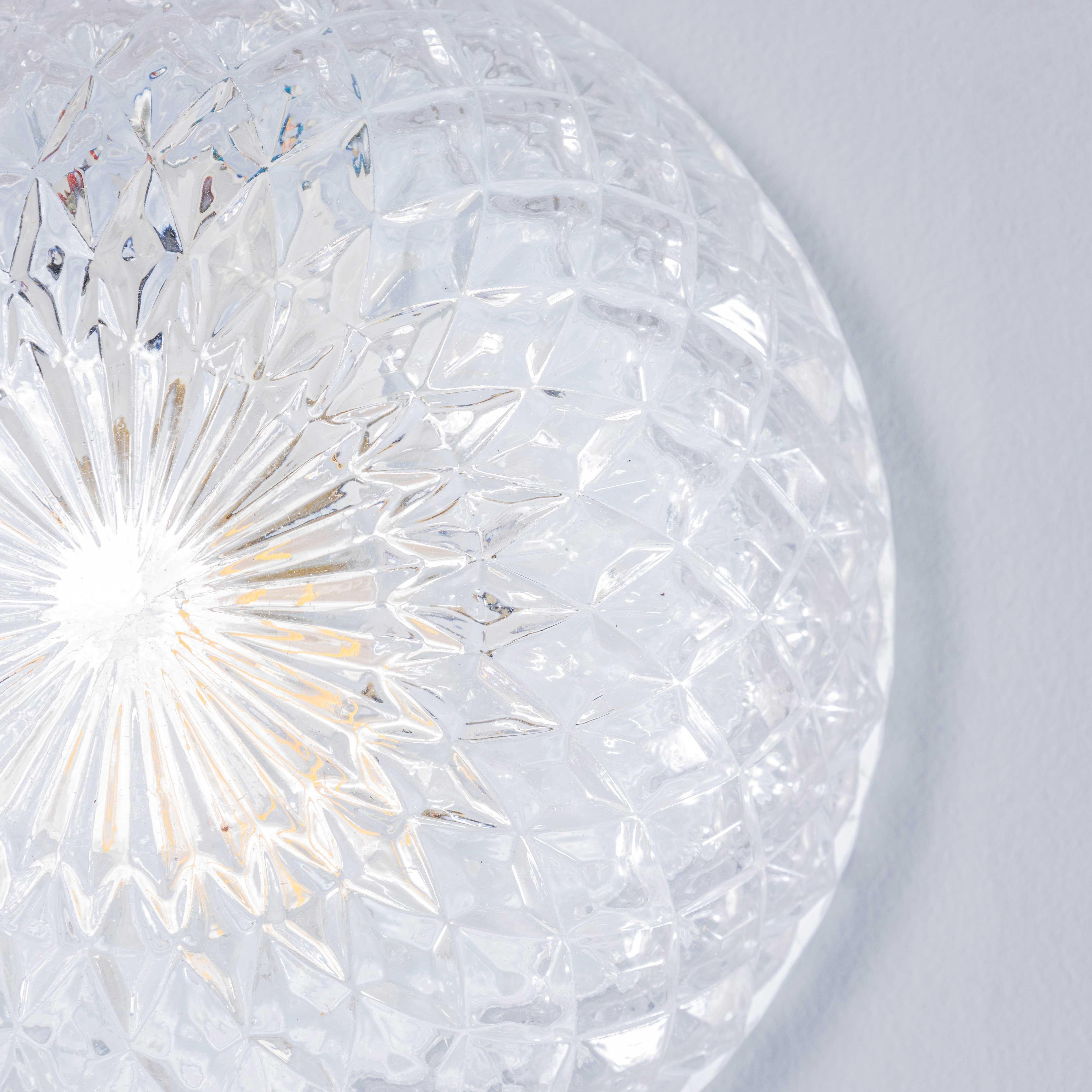 Lampada da soffitto ceca a forma di ananas trasparente del 1950 &New Old Stock in vendita 1