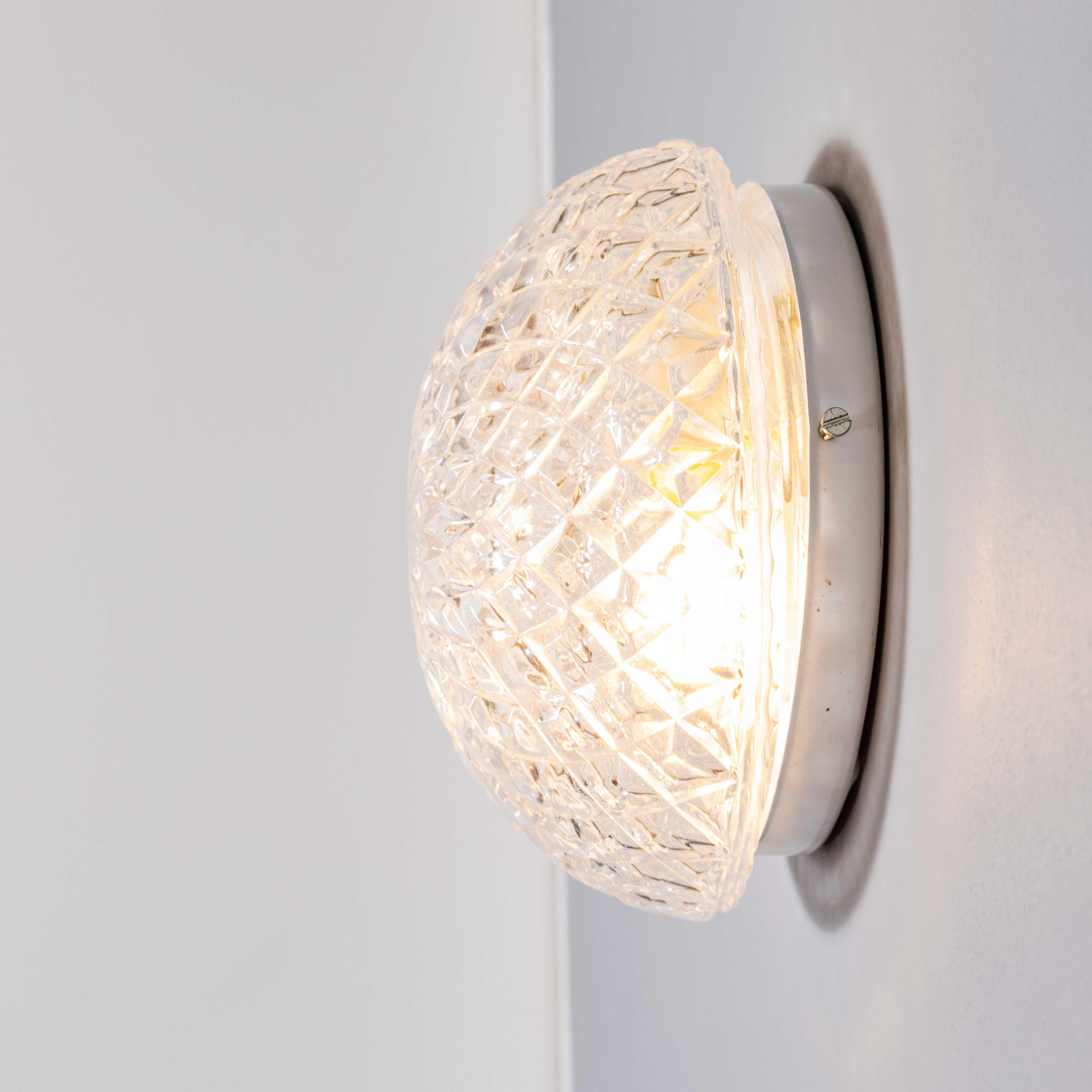 Lampada da soffitto ceca a forma di ananas trasparente del 1950 &New Old Stock in vendita 3