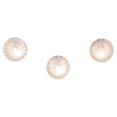 1950's New Old Stock Czech Faceted Wall - Ceiling Lamp