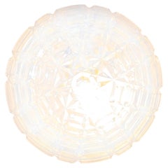 1950's New Old Stock Czech Faceted Wall - Ceiling Lamp
