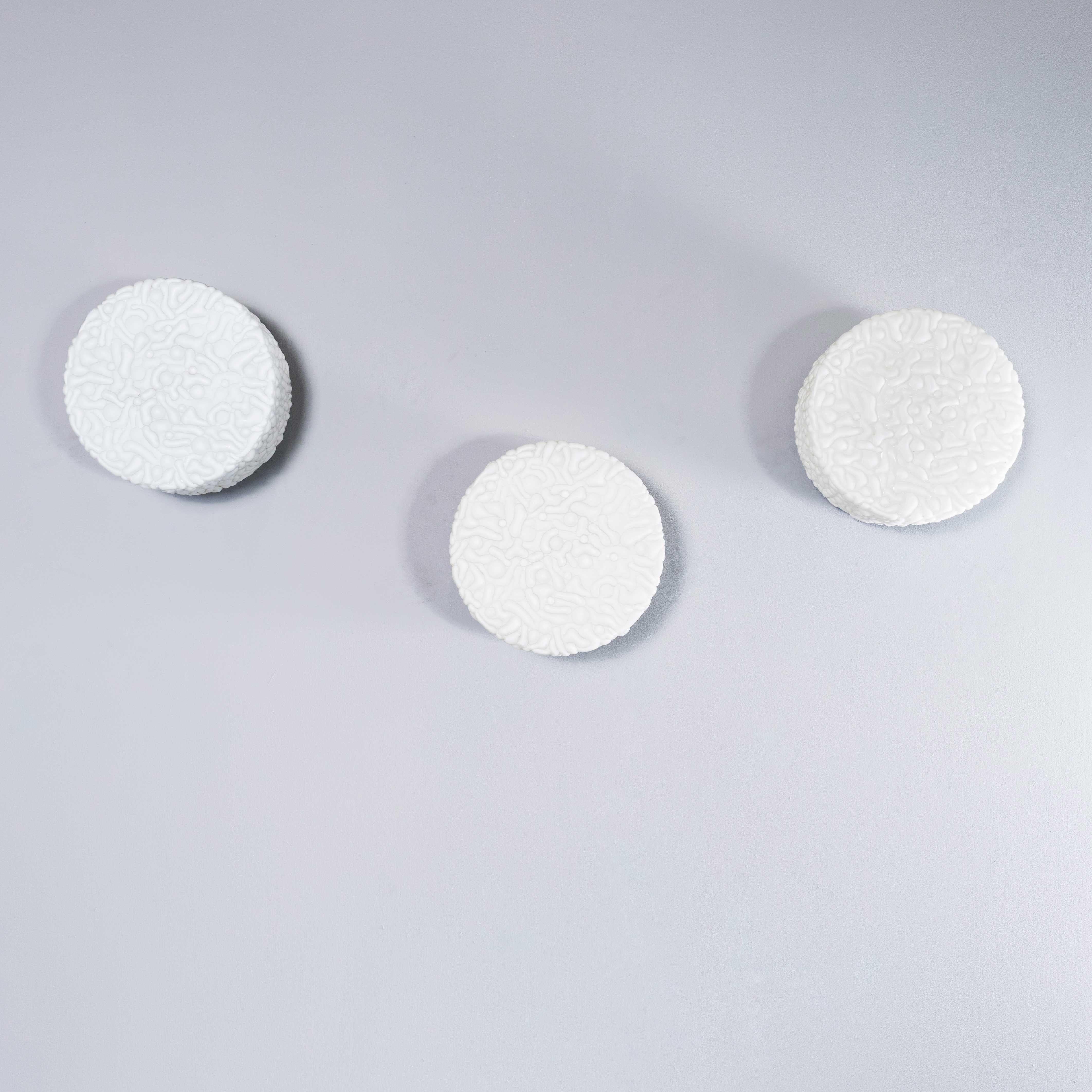 1950's New Old Stock Czech Opaline Organic Wall - Ceiling Lamp For Sale 2