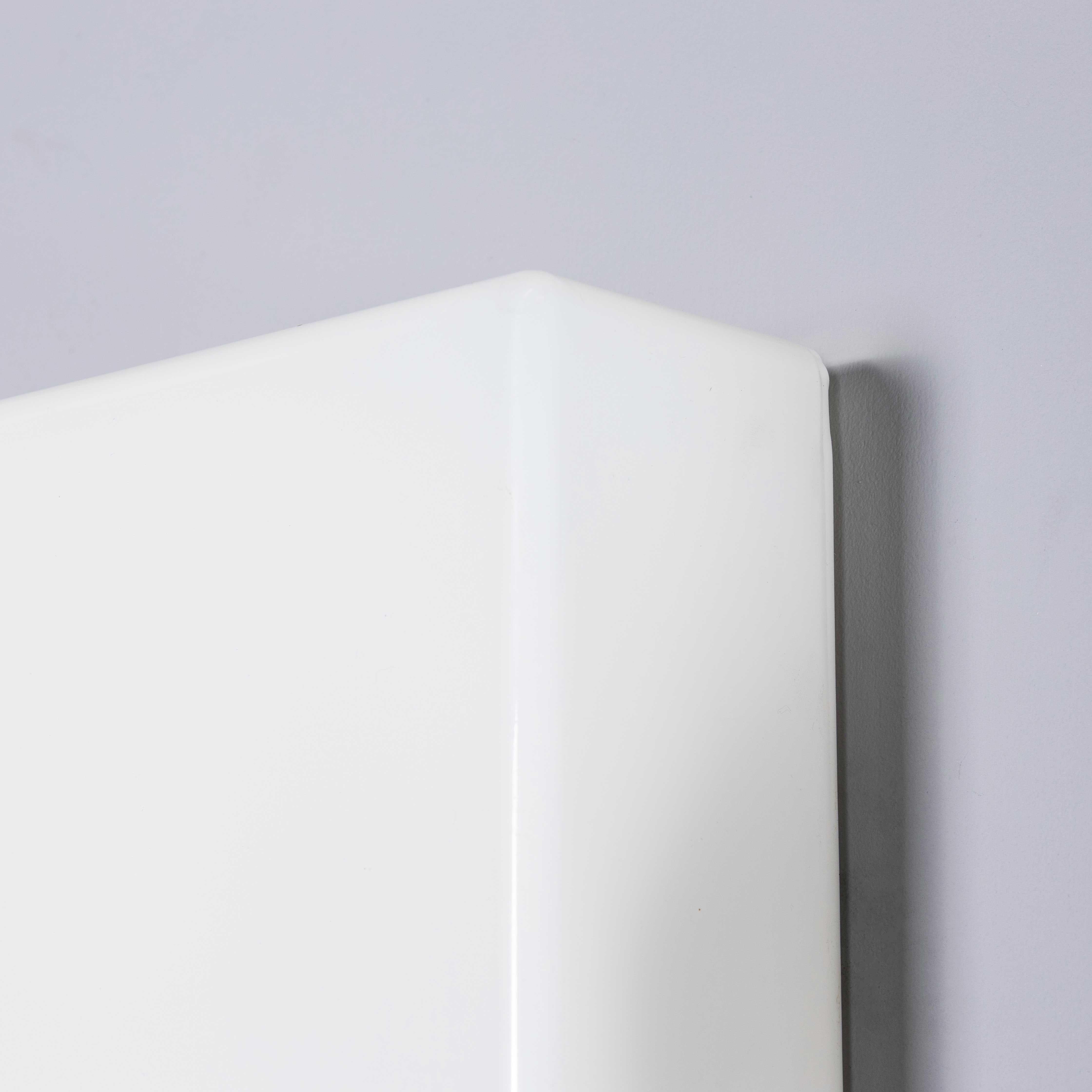 Lámpara de Pared - Techo 1950's New Old Stock Plato Cuadrado Opalina Checa en venta 3