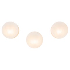 1950's New Old Stock Czech Opaline Tapered Cake Tin Wall - Ceiling Lamp