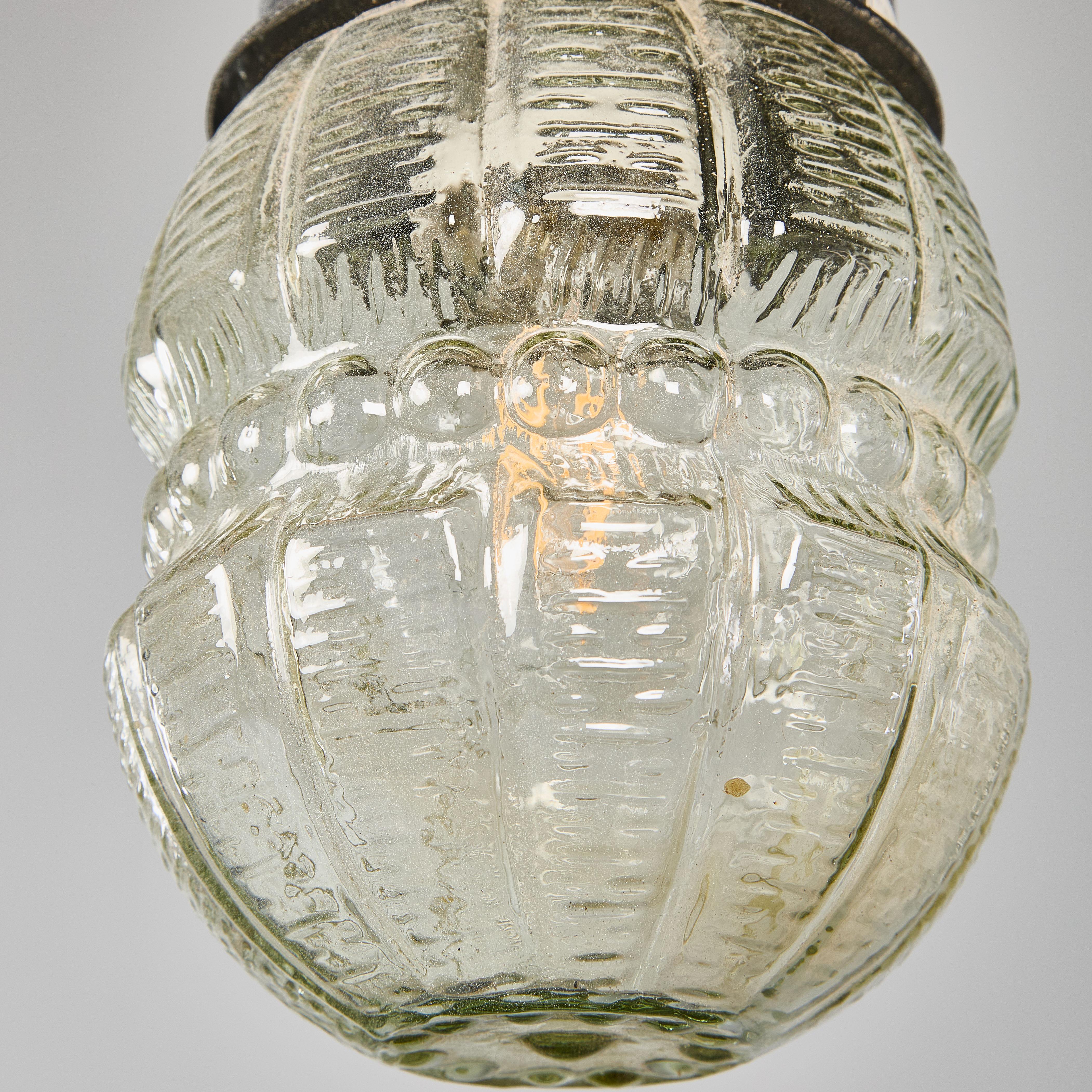 Lampade a sospensione con barile decorato degli anni '50 &New Old Stock in vendita 1