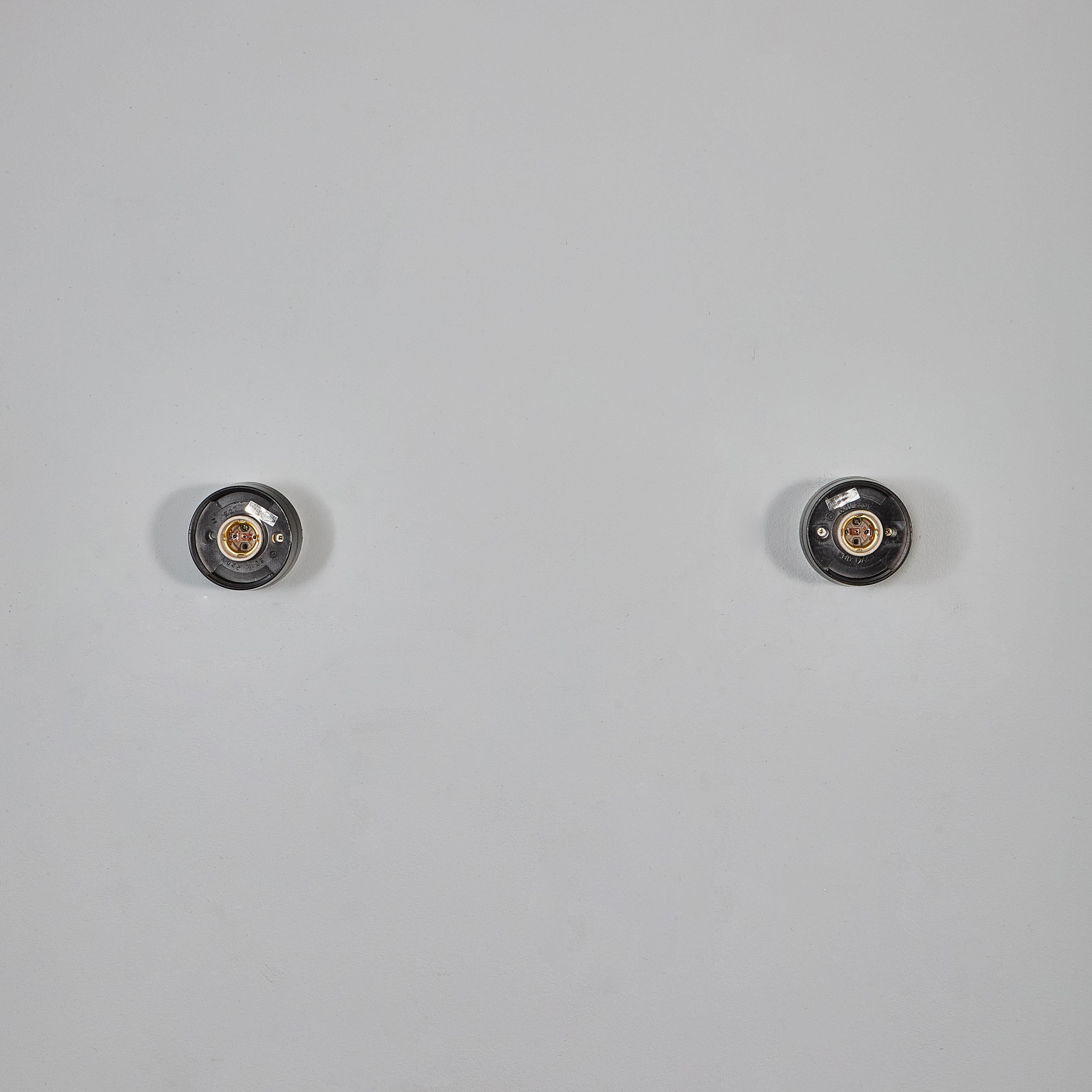 1950's New Old Stock Opaque Globe Wall Lamp - Large Quantity Available For Sale 3