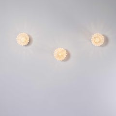 1950’s New Old Stock Opaque Pineapple Globe Ceiling Or Wall Lamp
