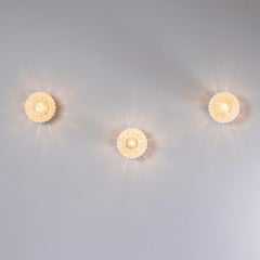 1950’s New Old Stock Opaque Tile Globe Ceiling Or Wall Lamp