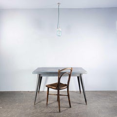 1950's New Old Stock Ribbed Glass Cylinder Pendant Lamps