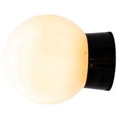 1950’s New Old Stock Small Opaque Globe Ceiling Or Wall Lamp