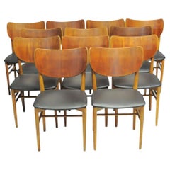 1950s Niels and Eva Koppel Eighteen Fully Restored Danish Dining Chairs 1950s Niels and Eva Koppel Eighteen Fully Restored Danish Dining Chairs