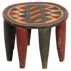 Tabouret nigérian à huit pieds Nupe des années 1950