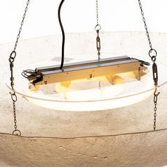 Pendentif neuf en fibre de verre, plexiglas et métal des années 1950 dans le style de Louis Kalff