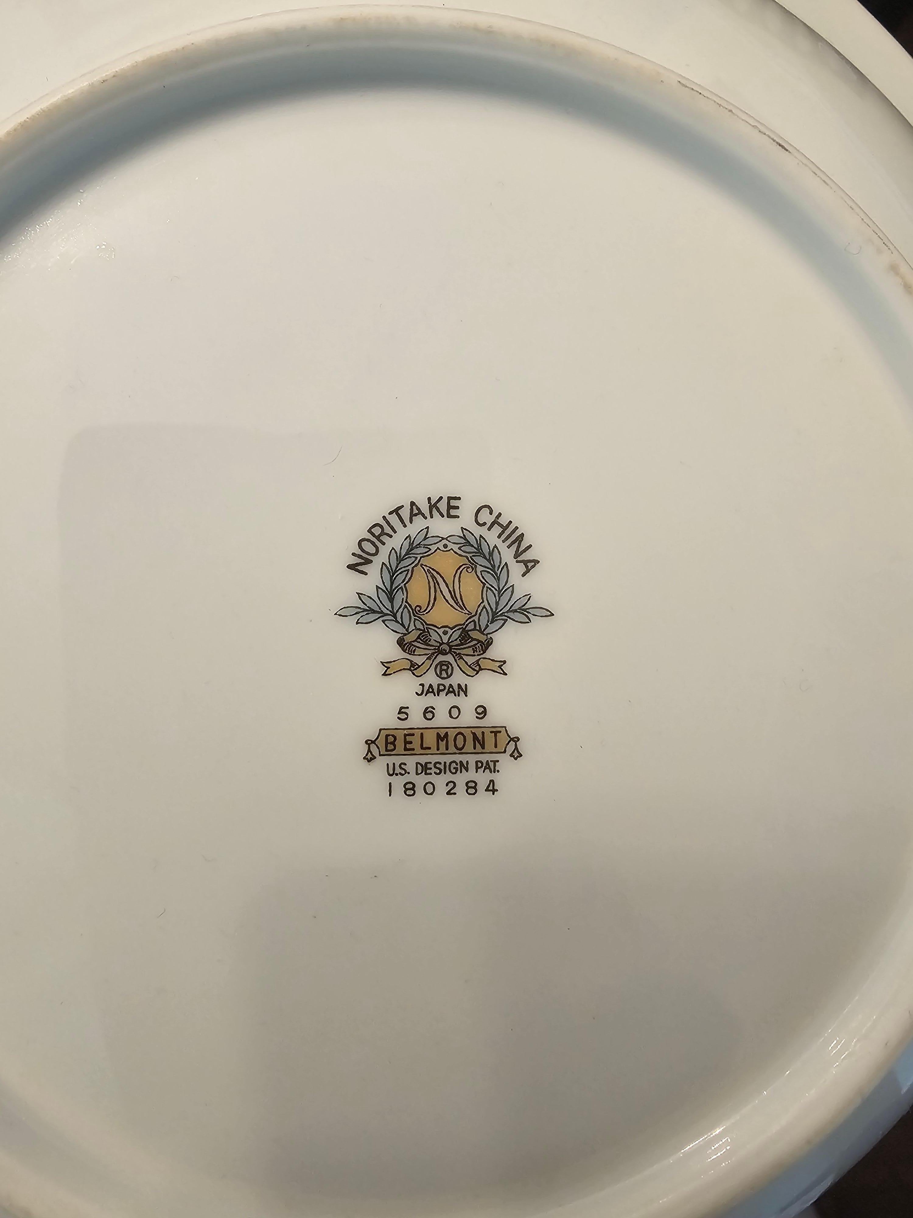 1950 Noritake Belmont 5609 Set di porcellana fine d'osso, 95 pezzi, 12 coperti in vendita 6