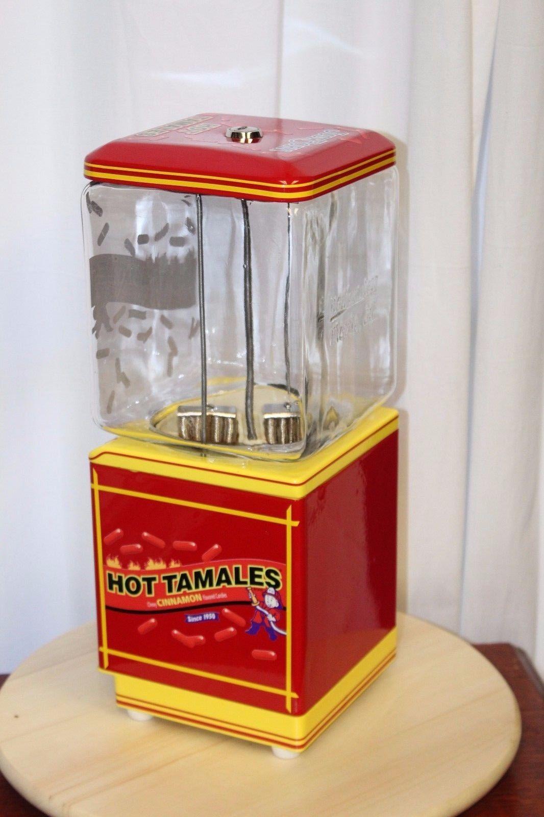 Metal 1950s Northwestern Hot Tamales Themed Candy Machine For Sale
