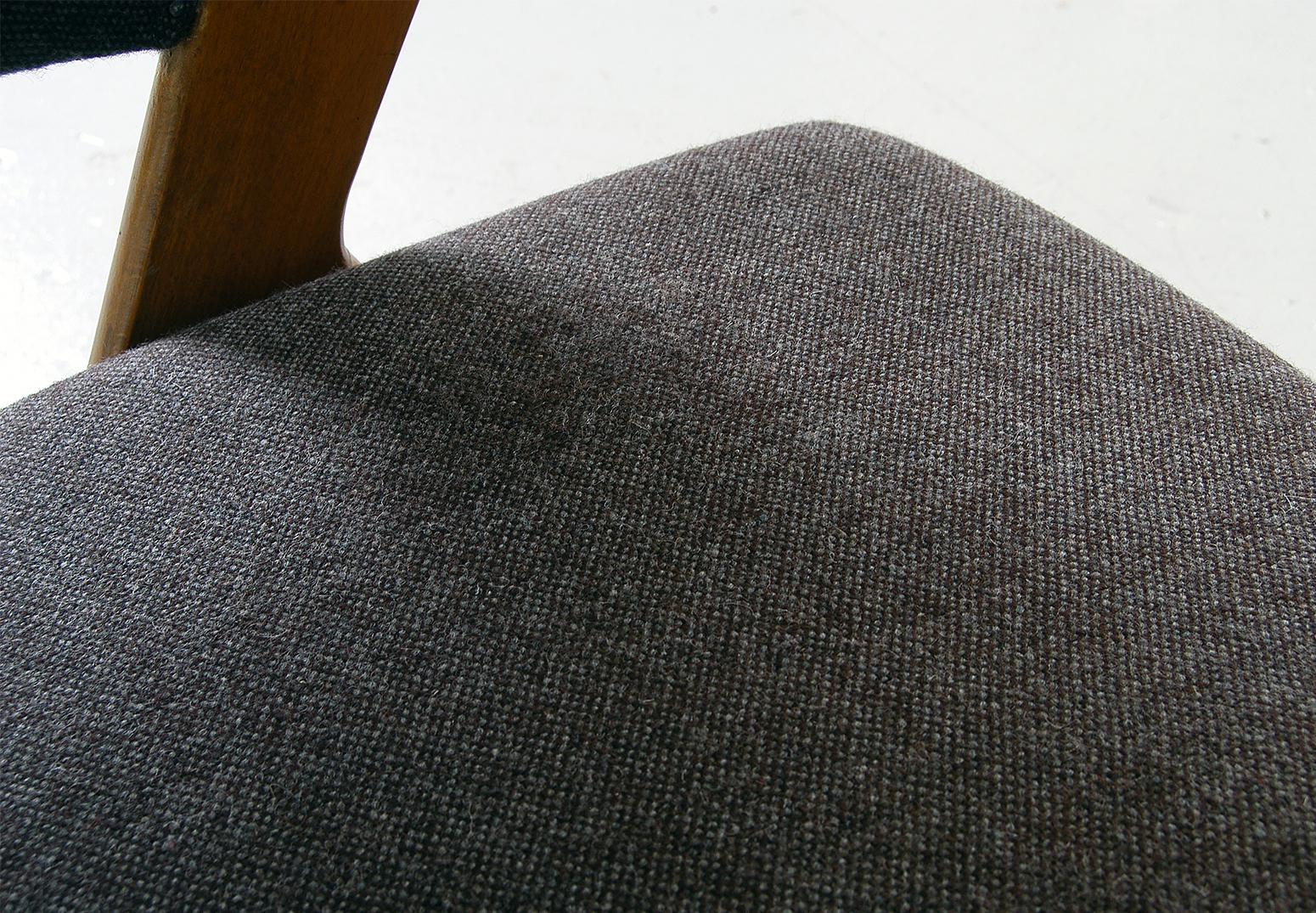 1950s Norwegian Midcentury Grey ‘Blinken’ Beech Desk Chair by Rastad & Relling 5