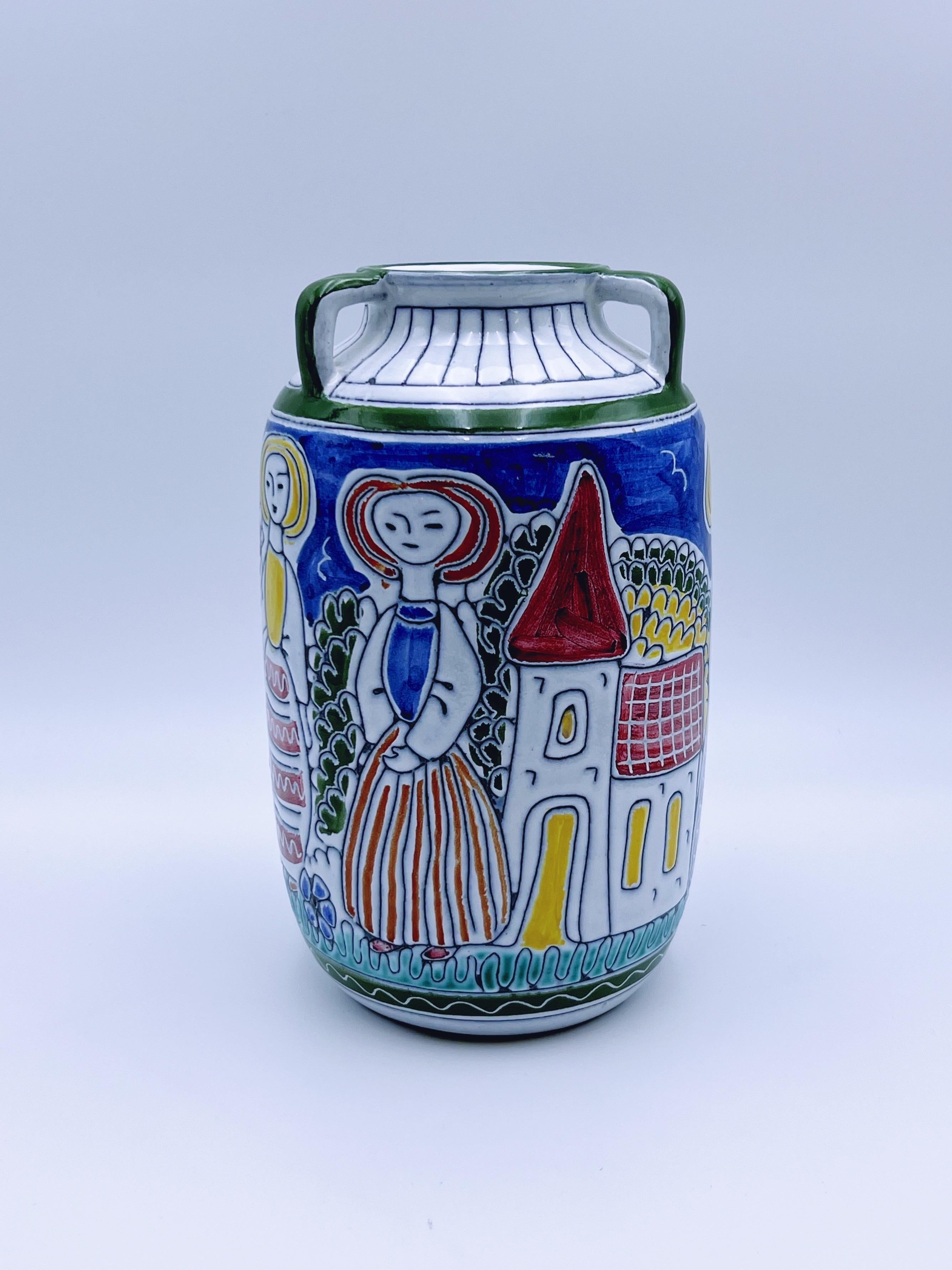 Vaso / urna in ceramica dal design moderno norvegese degli anni '50 di Kaare Berven Fjeldsaa in vendita 3