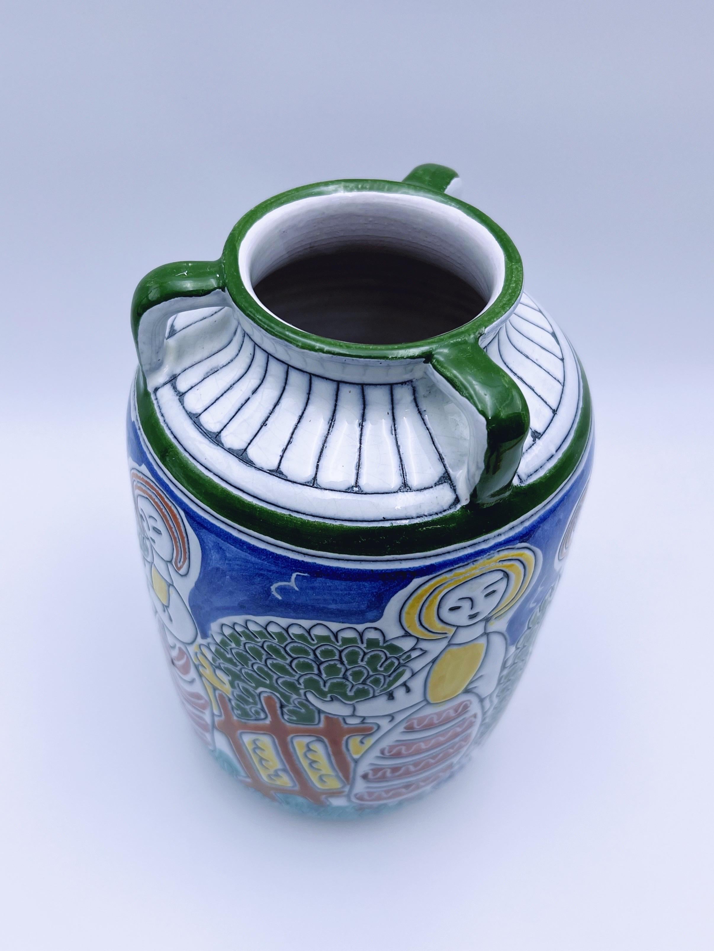 Vaso / urna in ceramica dal design moderno norvegese degli anni '50 di Kaare Berven Fjeldsaa in vendita 4