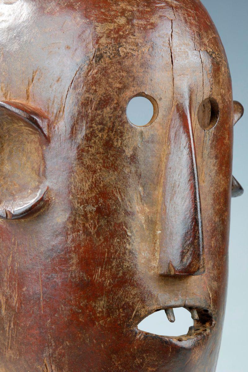 20th Century 1950's Nyamwezi Mask With Inserted Wooden Teeth, Tanzania For Sale