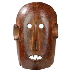 1950's Nyamwezi Mask With Inserted Wooden Teeth, Tanzania
