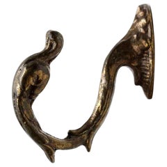 1950s NYC Waldorf Astoria Hotel Bronze Swan Curtain Tie Back Hook