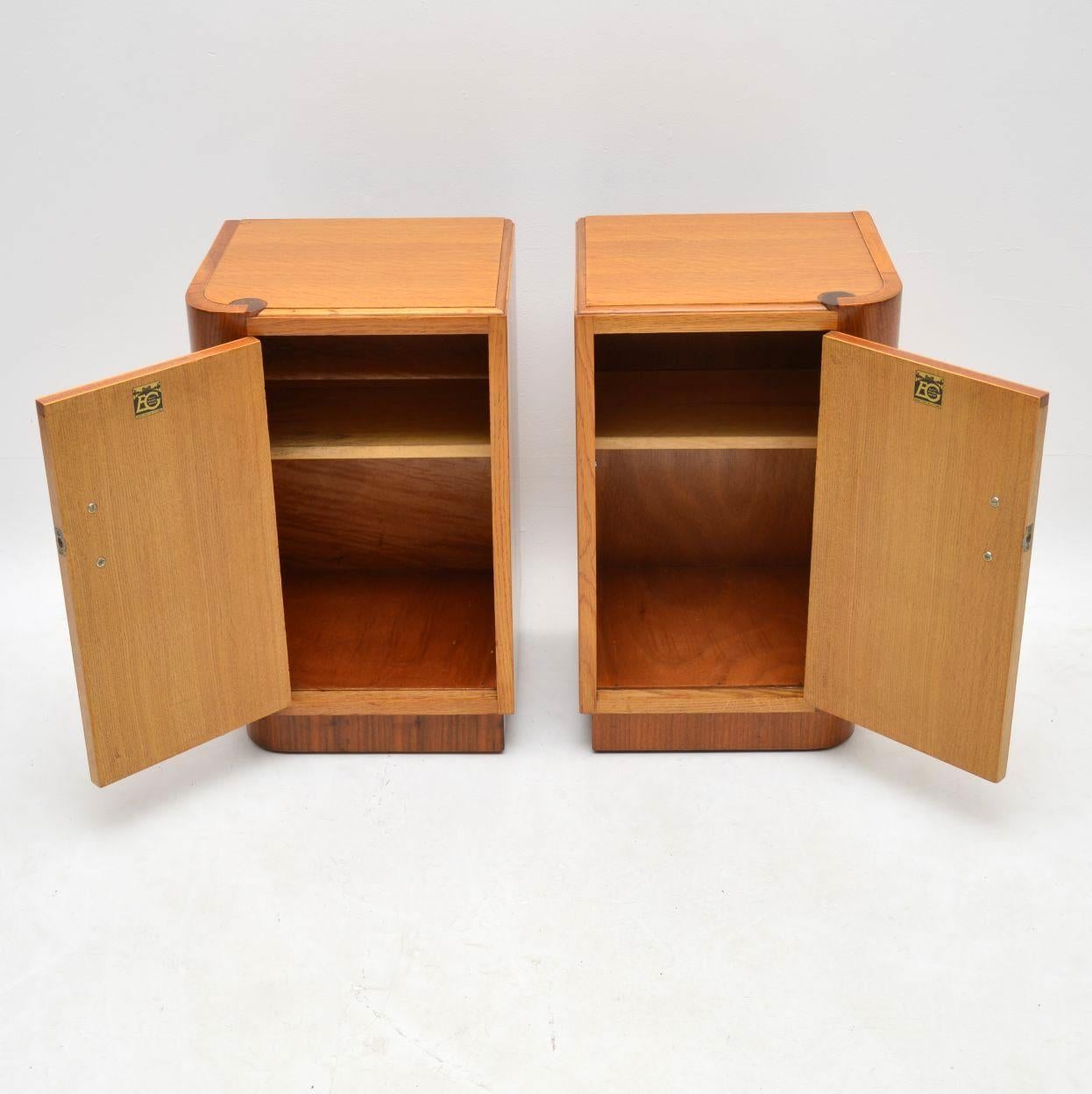 1950s Oak and Walnut Chest of Drawers or Bedside Cabinets by E. Gomme 3