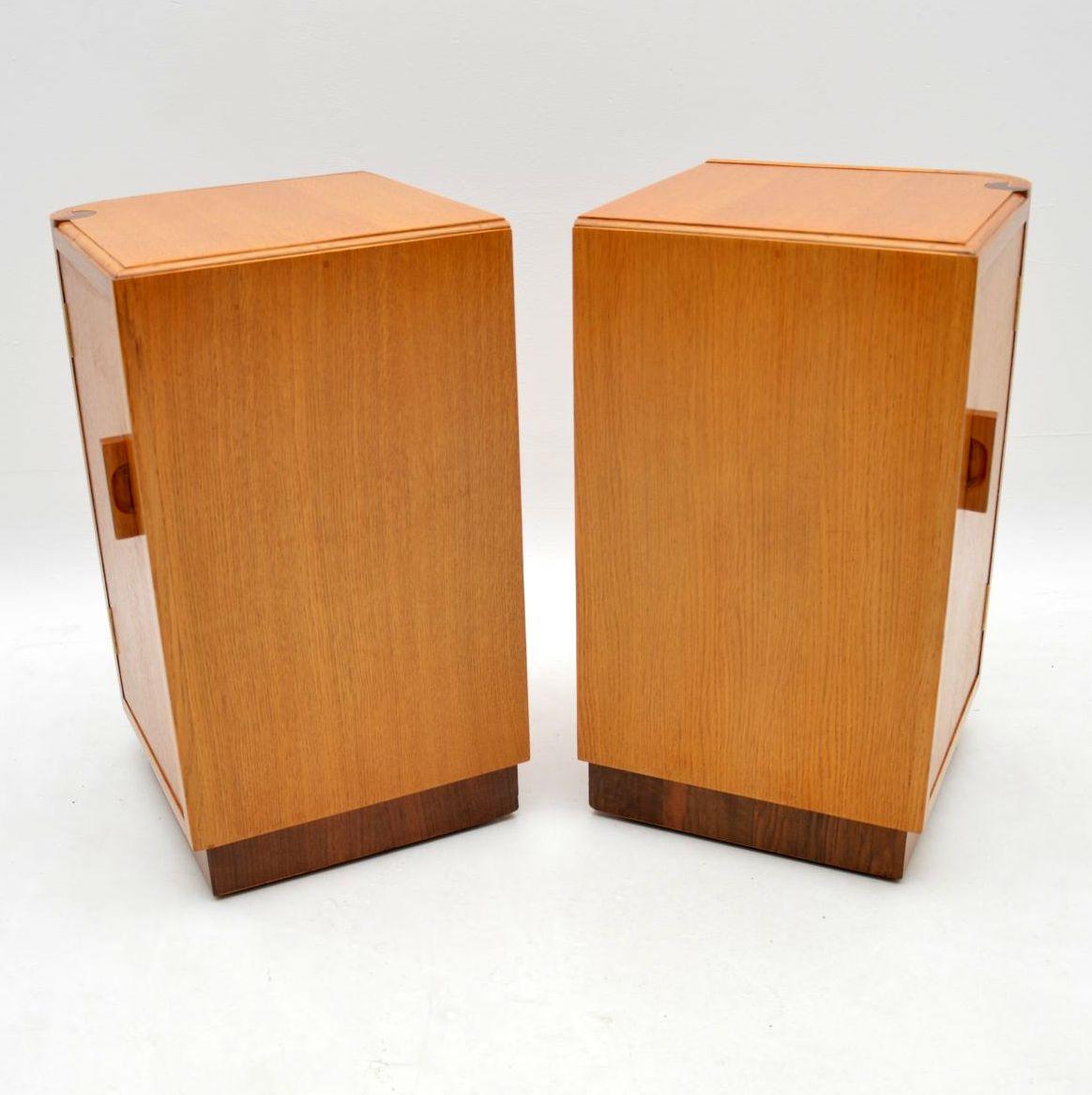 1950s Oak and Walnut Chest of Drawers or Bedside Cabinets by E. Gomme 6