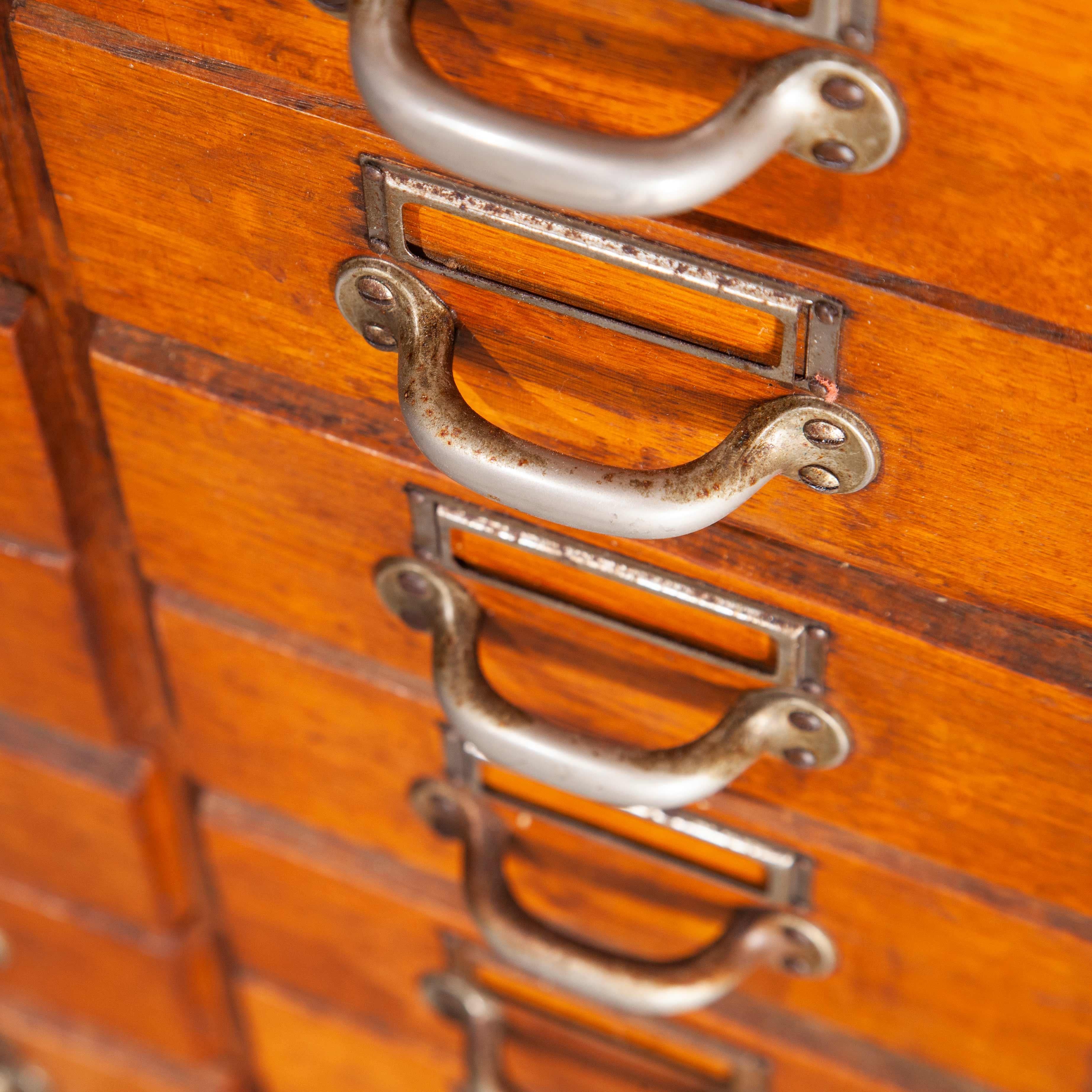 1950s Oak Apothecary Multi Drawer Chest of Drawers, Forty Five Drawers 5