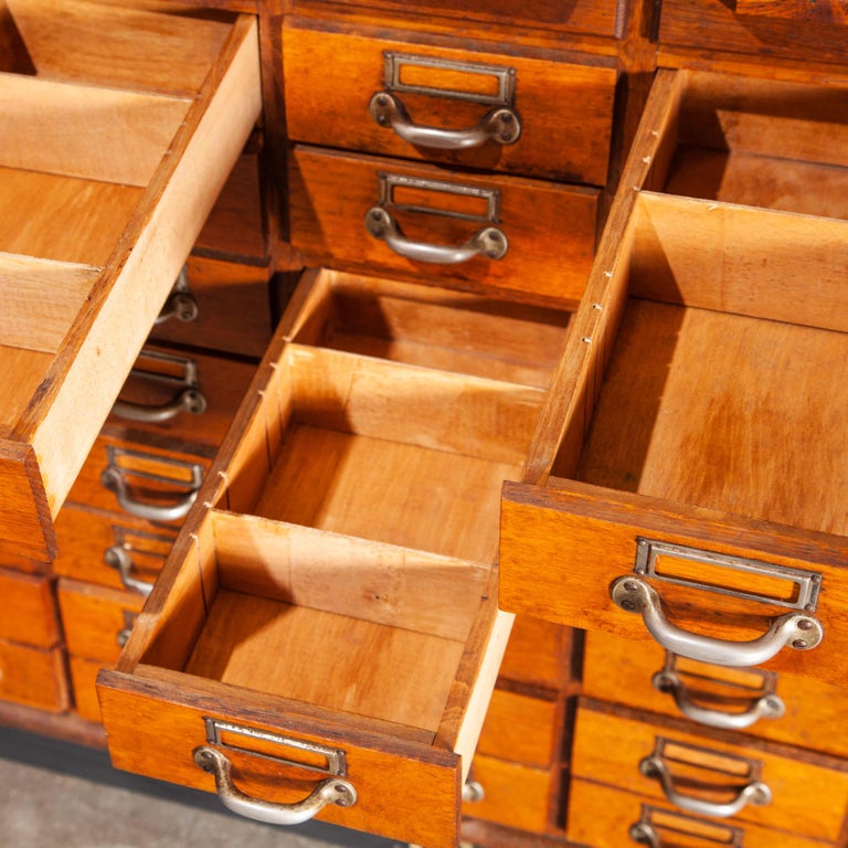 1950s Oak Apothecary Multi Drawer Chest of Drawers, Forty Five Drawers ...