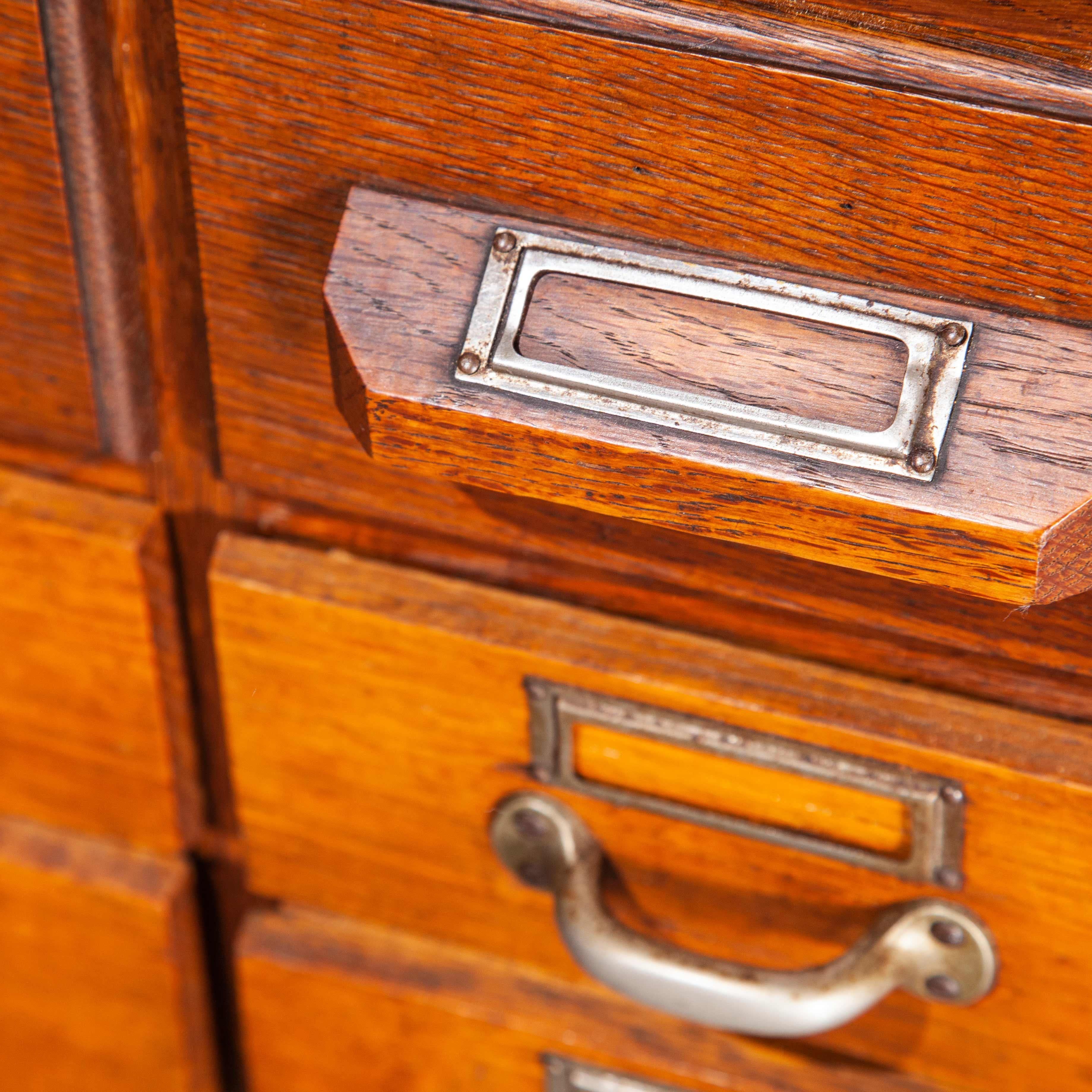 Mid-20th Century 1950s Oak Apothecary Multi Drawer Chest of Drawers, Forty Five Drawers