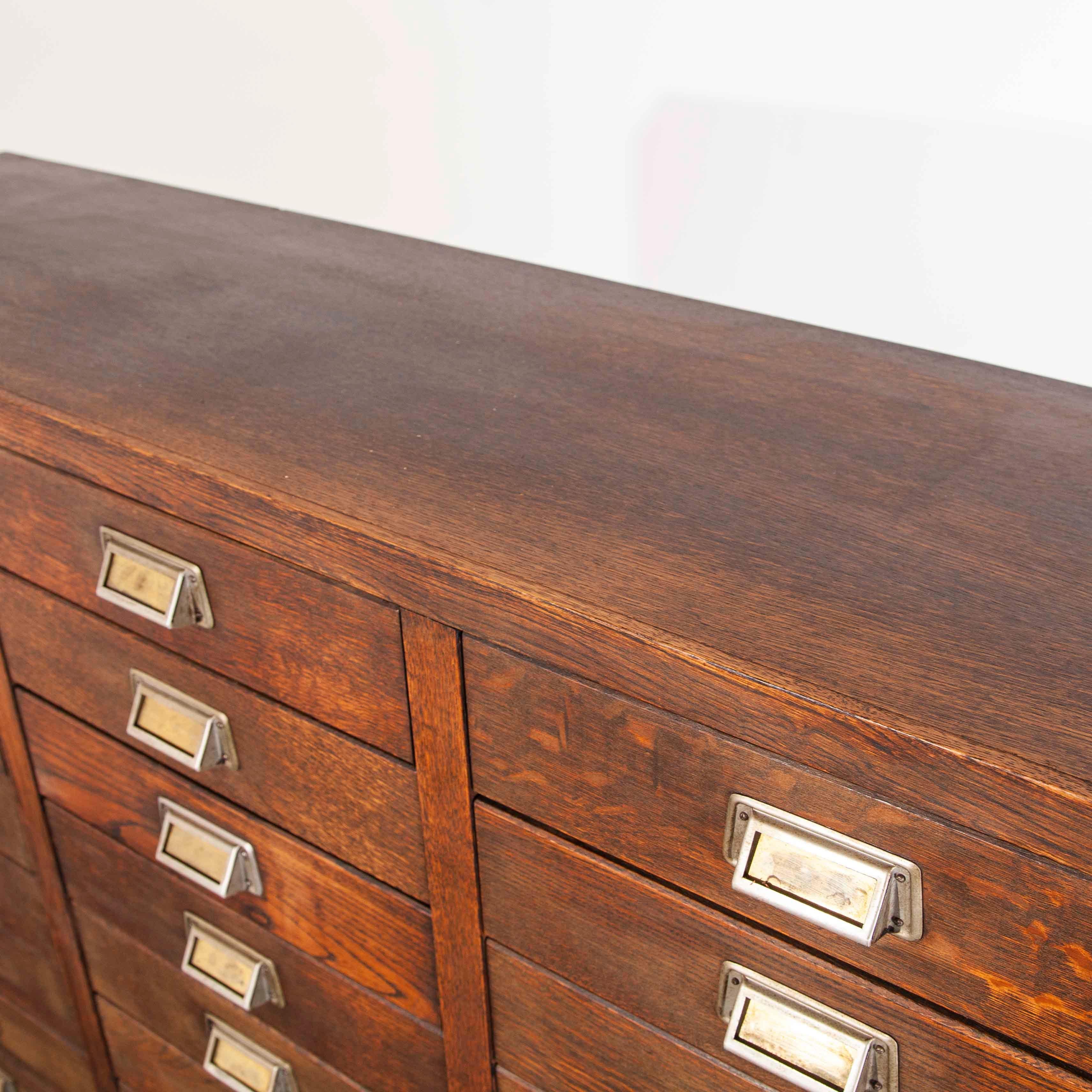 1950s Oak Apothecary Multi Drawer Chest of Drawers, Thirty Nine Drawers 2