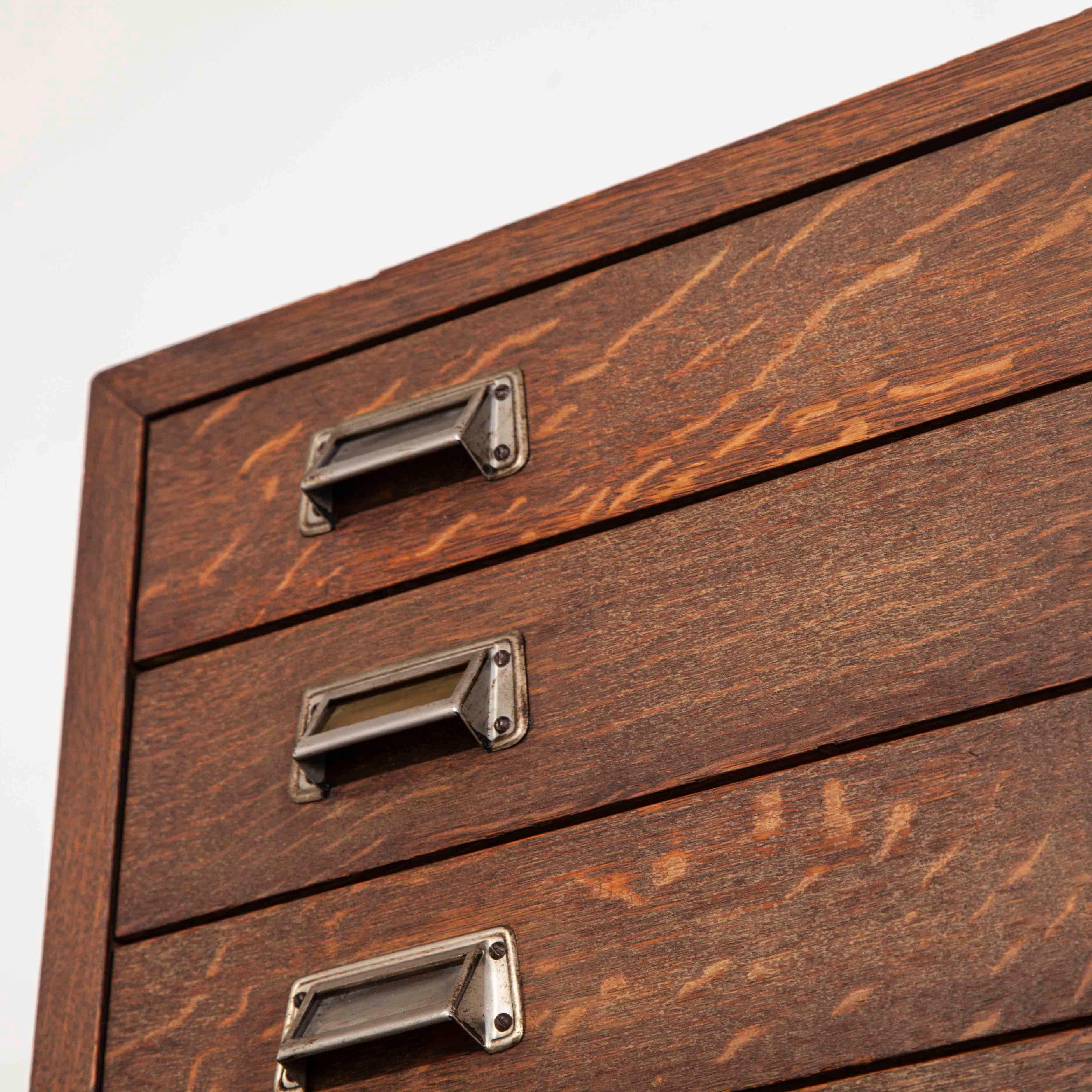 1950s Oak Apothecary Multi Drawer Chest Of Drawers, Twenty Eight Drawers 2