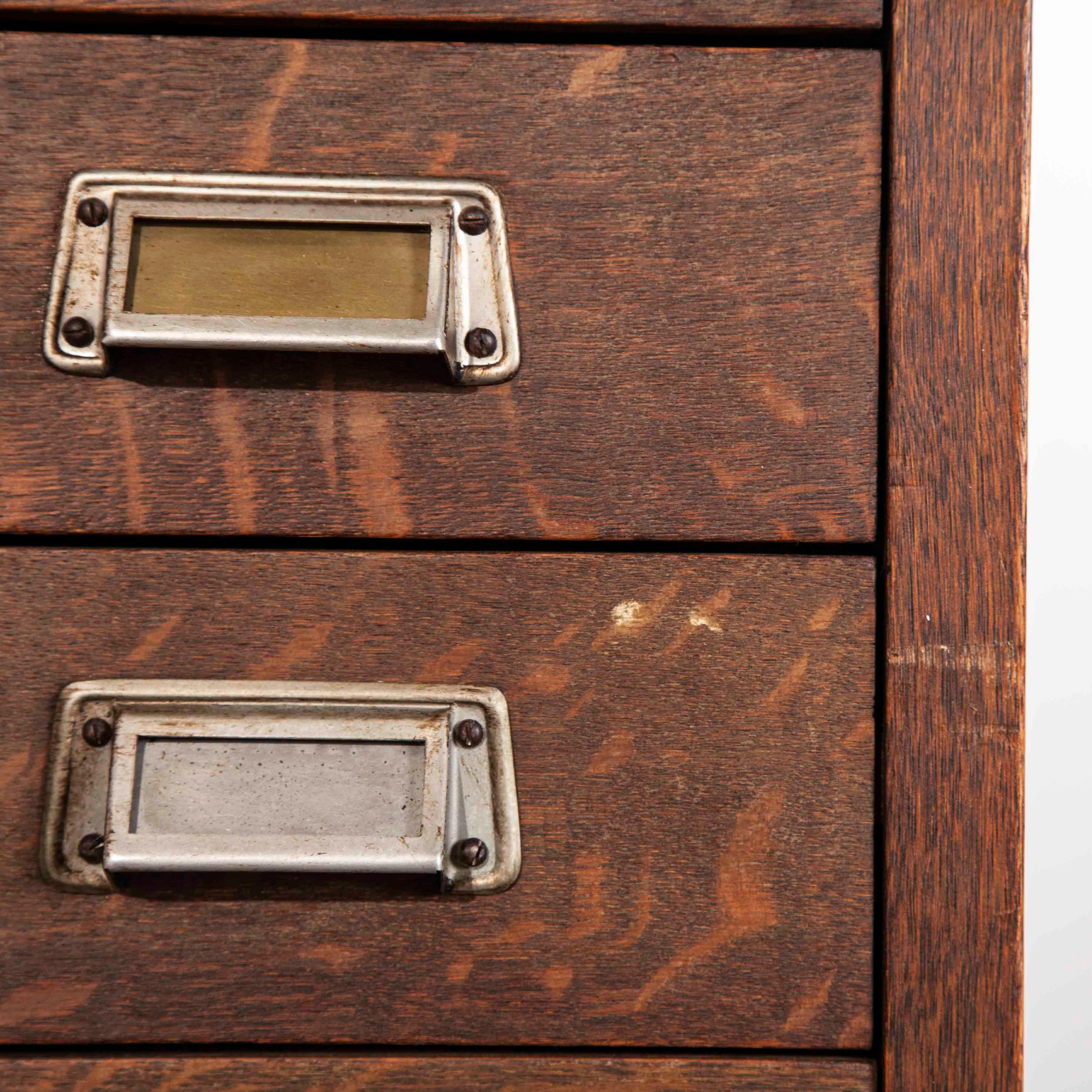 1950s Oak Apothecary Multi Drawer Chest Of Drawers, Twenty Eight Drawers 3