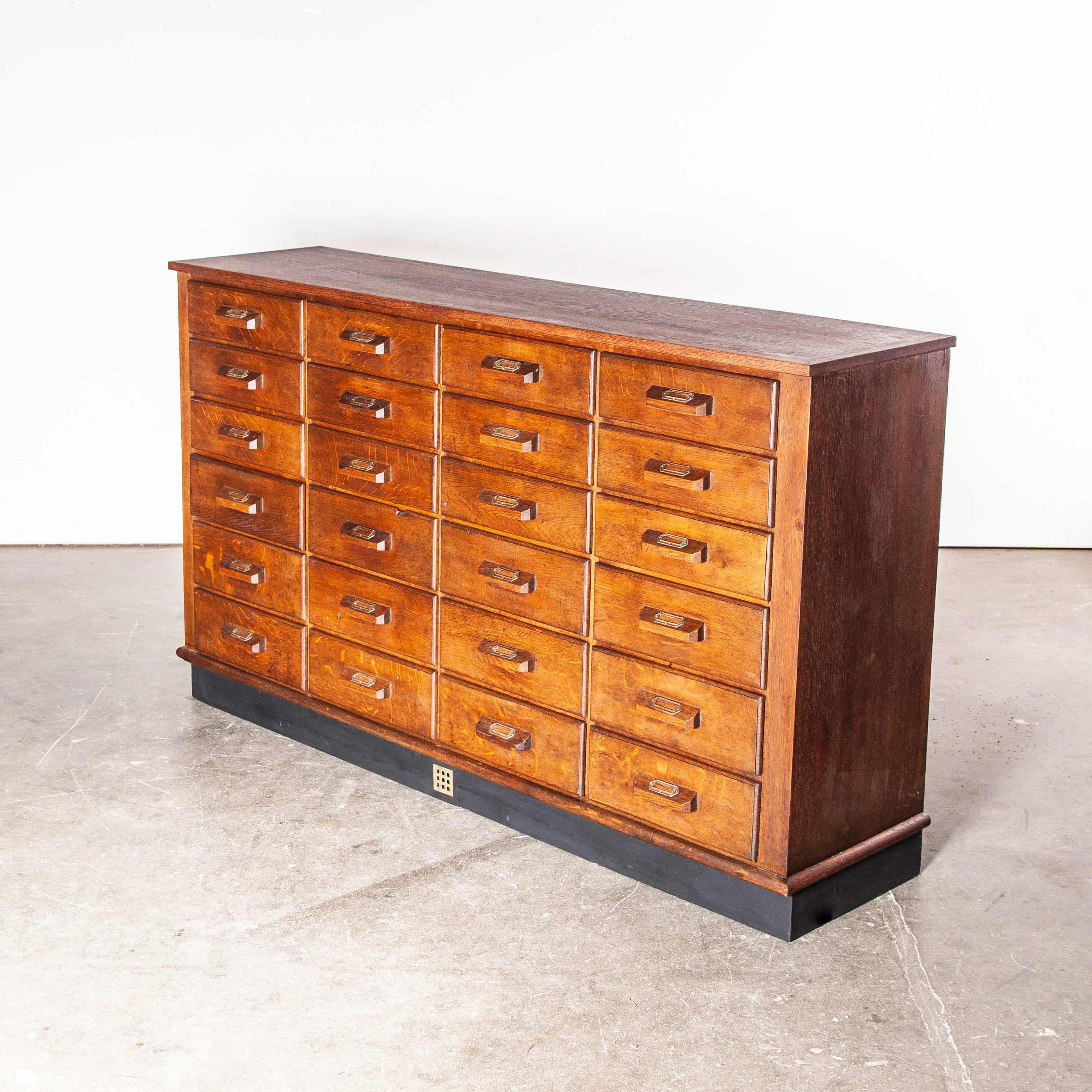 1950s Oak Apothecary Multi Drawer Chest of Drawers, Twenty Four Drawers 2