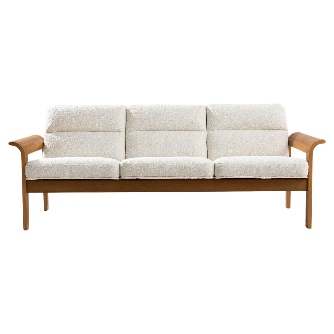 1950er eichenholzsofa von Magnus Olesen