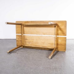 Tavolo da pranzo rettangolare in Oak del 1950 di Pierre Gautier-Delaye "Model 1603