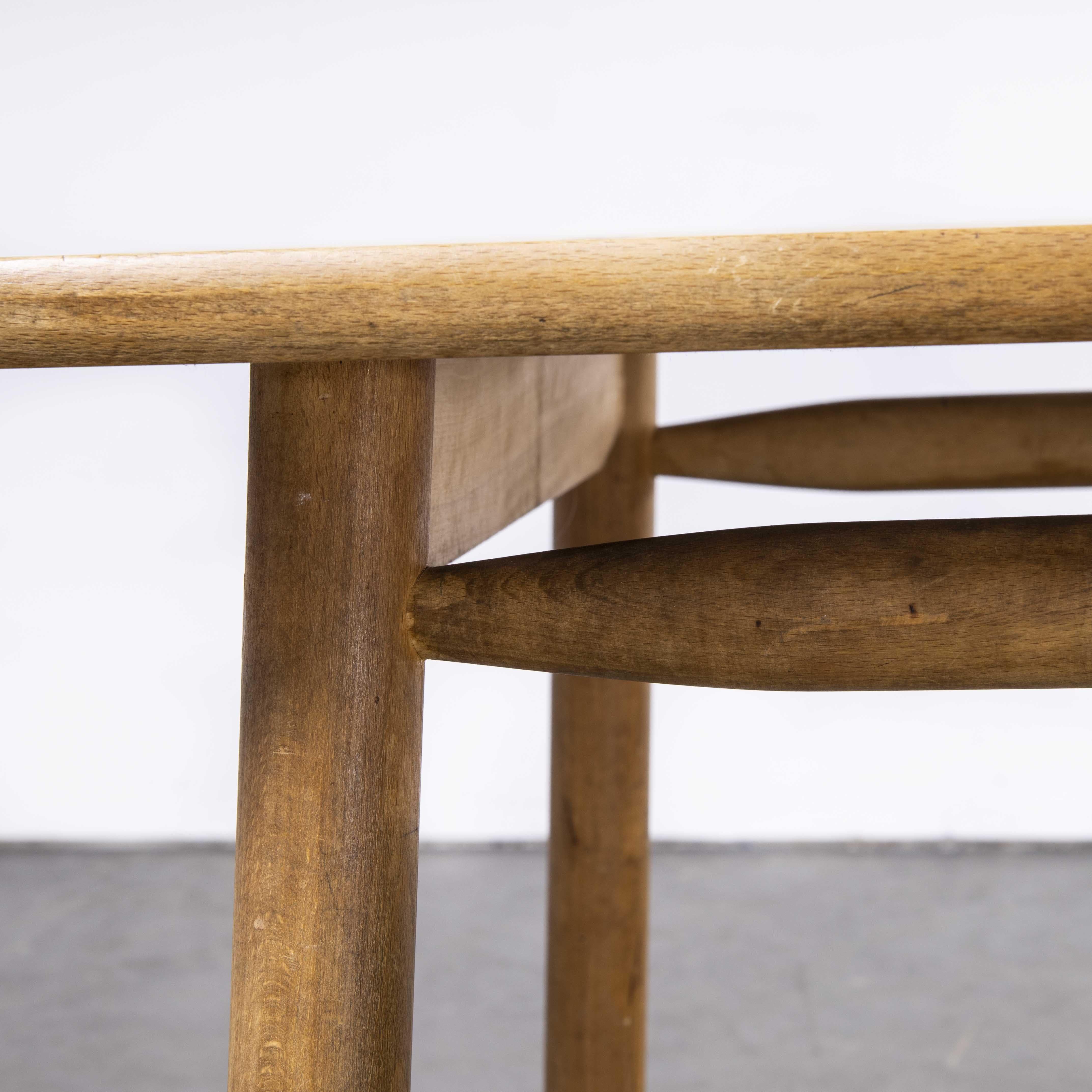 Mid-20th Century 1950's Oak Rectangular Dining Table by Pierre Gautier-Delaye 'Model 1603' For Sale
