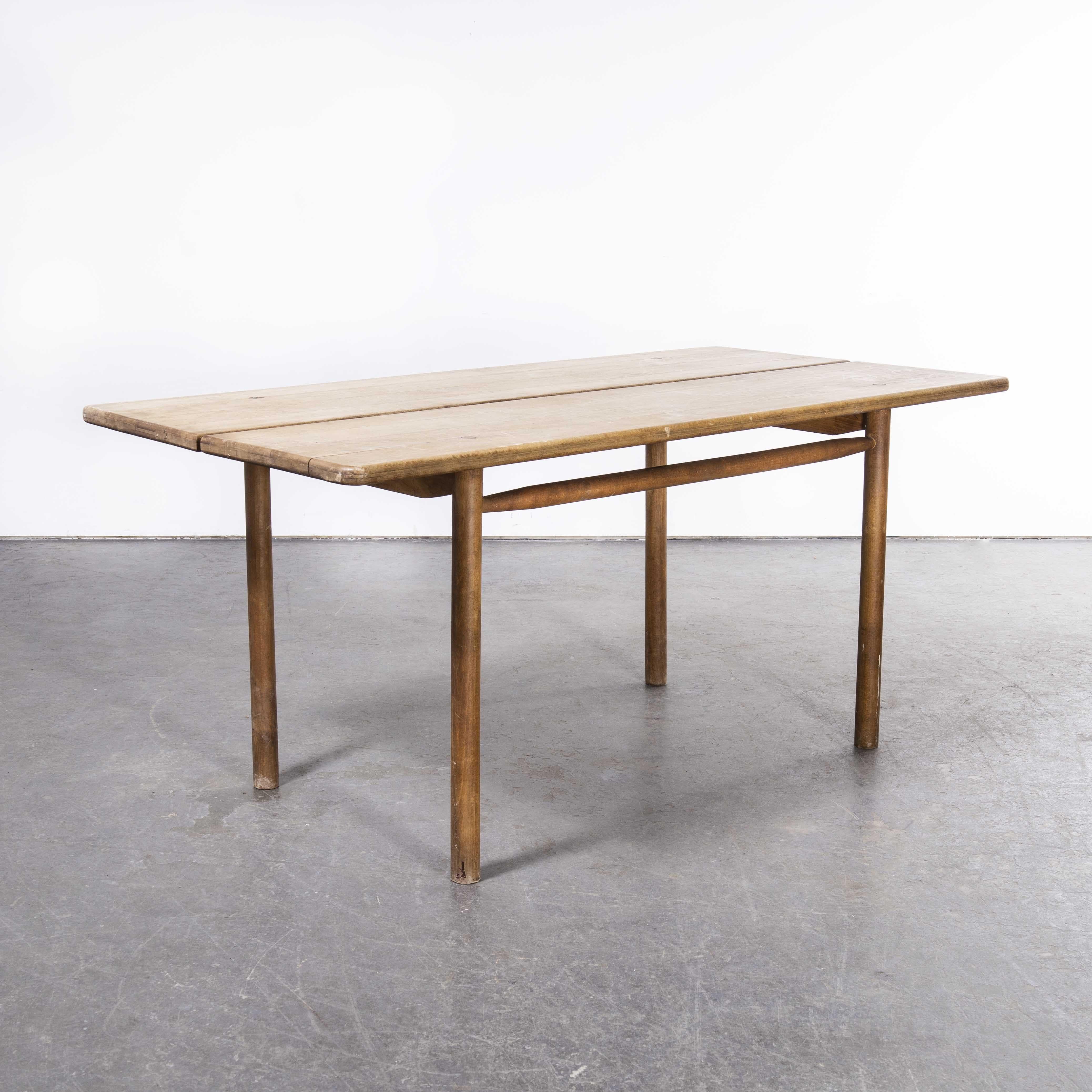 Mid-20th Century 1950's Oak Rectangular Dining Table by Pierre Gautier-Delaye, 'Model 1604' For Sale