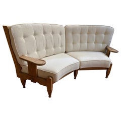1950’s  Oak Sofa by Guillerme et Chambron
