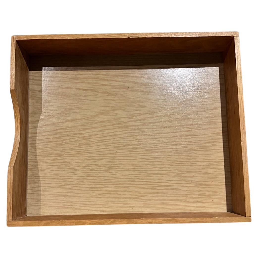 Vintage Oak Wood Letter Tray MCM desk accessory
The Line Hedges File Illinois
Dovetail joinery
2.5 h x 10.25 w x 12.5 d
Preowned original condition
Refer to images listed
