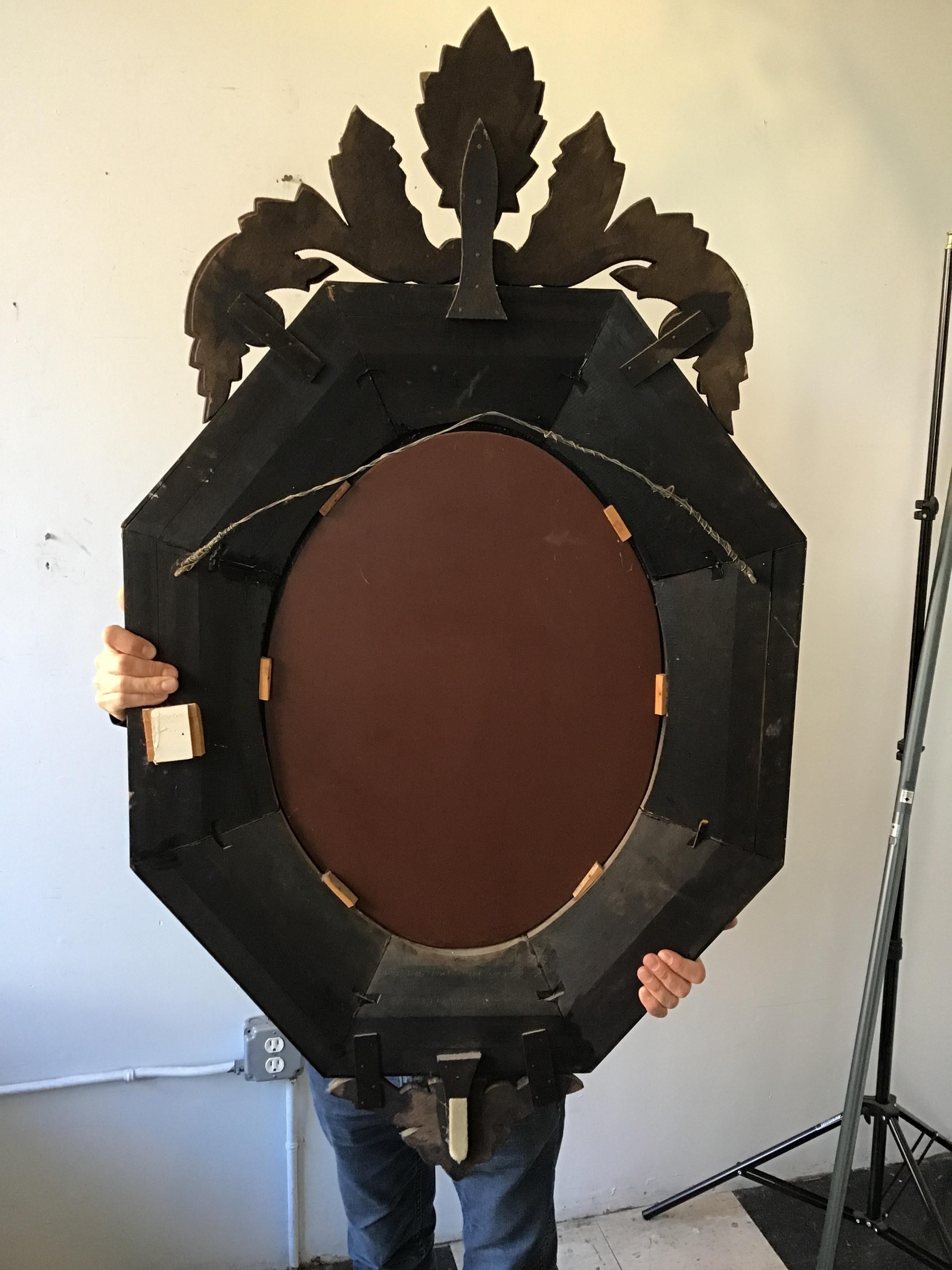 1950s Octagonal Venetian Mirror 8