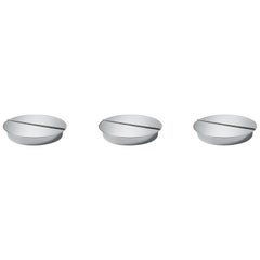 1950s OG7 Marcel by Azucena Italian Design Silver Set of Three Ashtrays