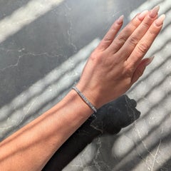 1950's Old European Cut Diamond Platinum Vintage Line Bracelet