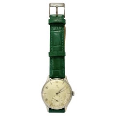 1950s Omega Jumbo 2505  Rare 12-2-4-8-10 Dial  38mm Steel Calatrava