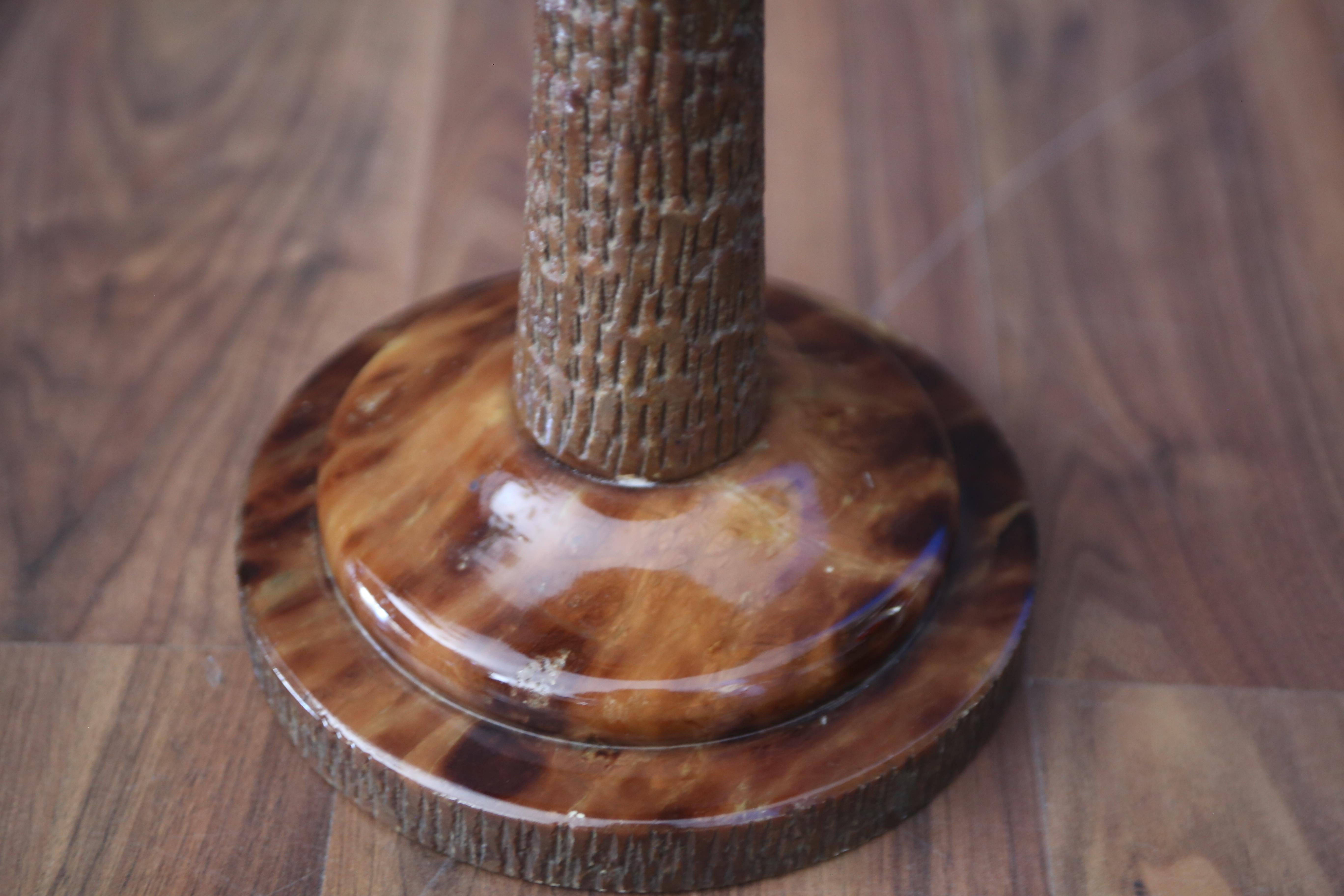 mesa de centro con pedestal de ónix de los años 50 fabricada en italia. Italian en venta