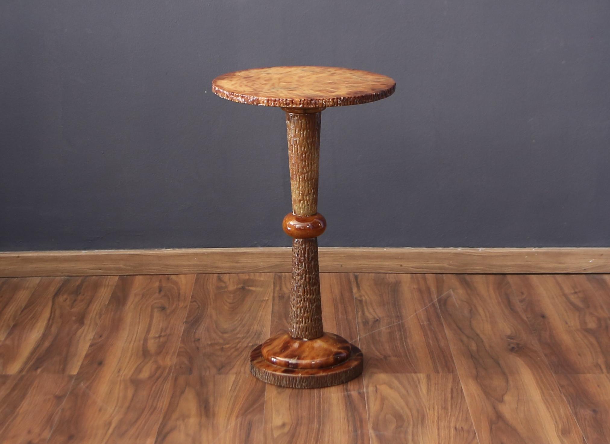 mesa de centro con pedestal de ónix de los años 50 fabricada en italia. Mid-20th Century en venta