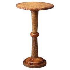 mesa de centro con pedestal de ónix de los años 50 fabricada en italia.