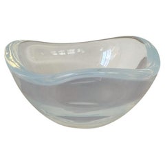 1950s Opal Glass Bowl by Sven Palmqvist for Orrefors